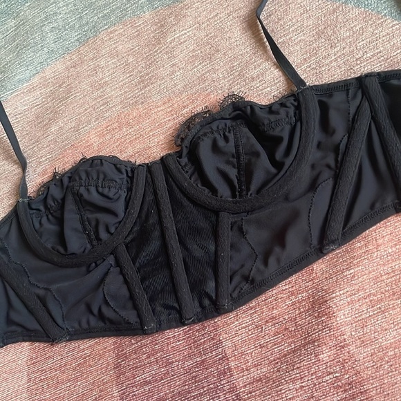 Urban Outfitters Black Corset Bra Top - Picture 6 of 8